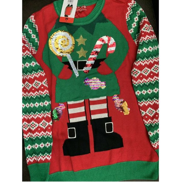 Jolly to Be Ladies' Long Sleeve Crewneck Holiday - Picture 7 of 17